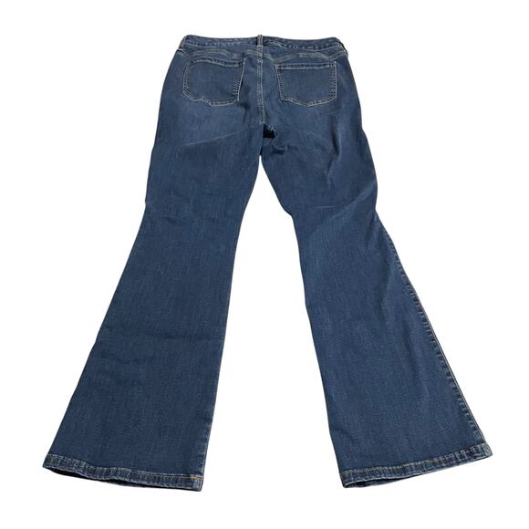 Torrid Womens 10-14 (30X29) Trio Fit Slim Boot Limitless Stretch Dark Blue Denim - Picture 2 of 14